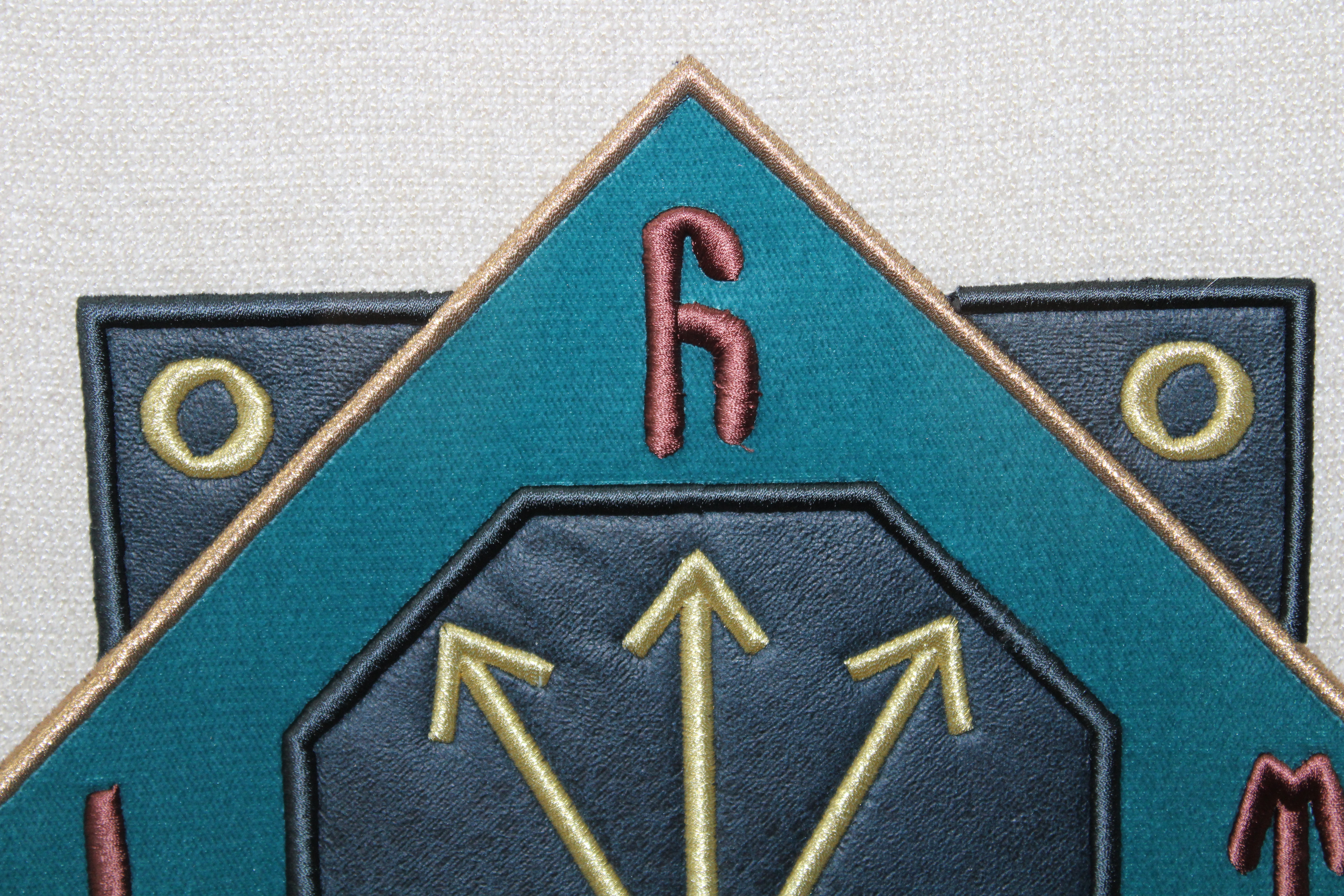 Oğuz Kaan Mührü Nakışlı Tablo